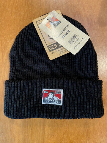 Ben Davis Waffle Beanie - BLACK